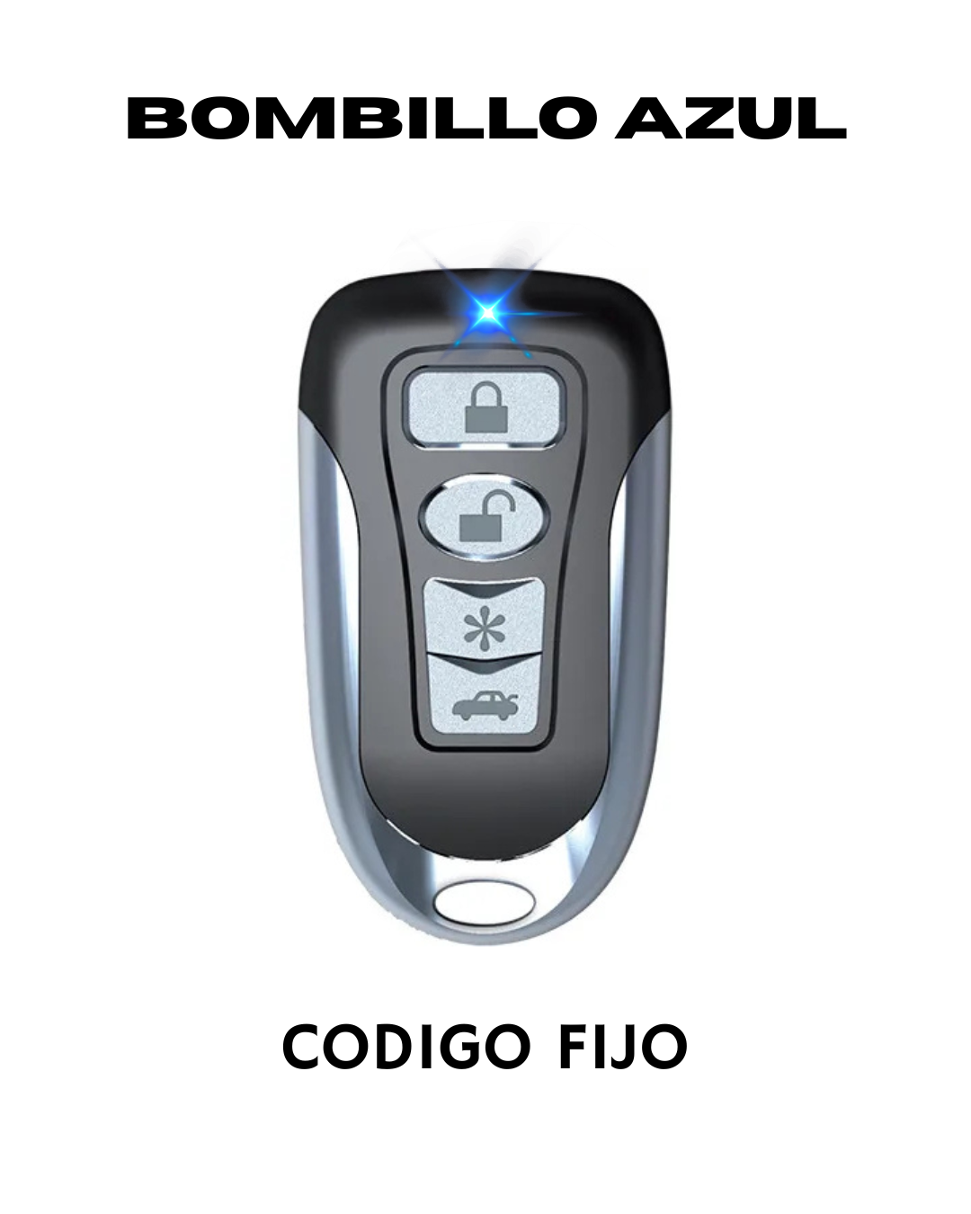 Combo control Nemesis más funda (Código Fijo LED AZUL).