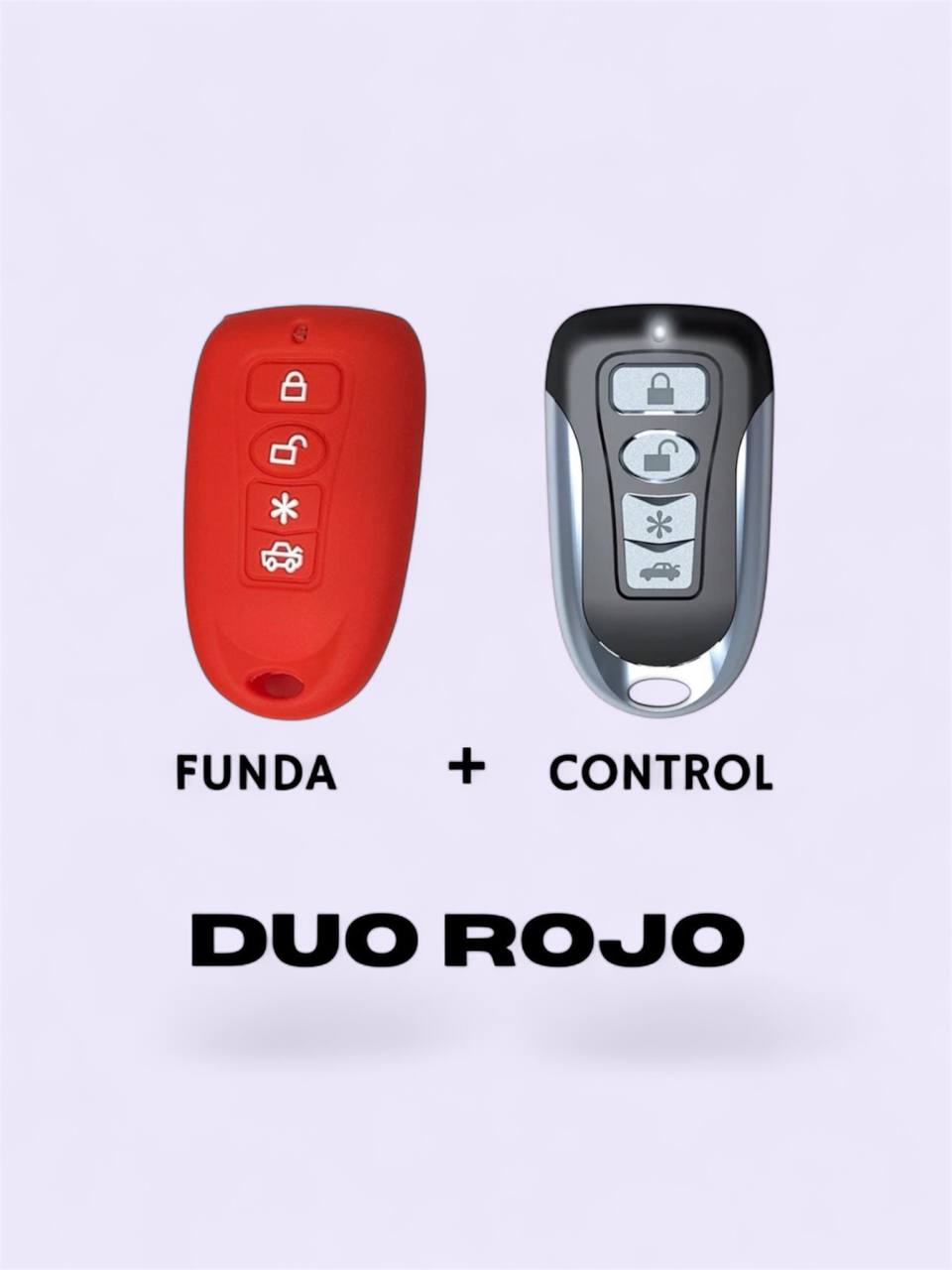 Combo control Nemesis más funda (Código Variable LED ROJO)